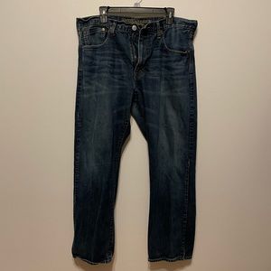 Men’s American Eagle Outfitters - Medium-Dark Wash Relaxed Straight Jeans